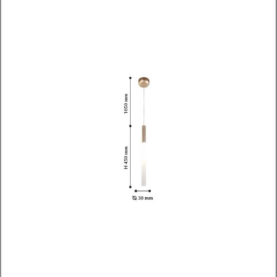 Favourite 2217-1P, подвес, D30xH450/1500, LEDx3W, 150LM, 4000K, included, изображение 2