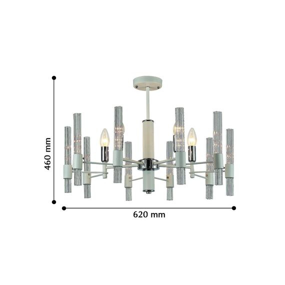 F-Promo 2539-5P, люстра, D620xH460, 5xE14x40W, excluded, изображение 3