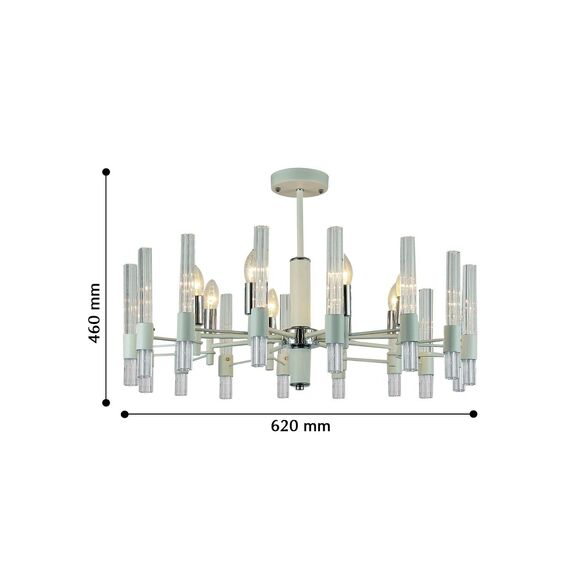F-Promo 2539-8P, люстра, D740xH460, 8xE14x40W, excluded, изображение 2