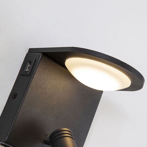 Favourite 4064-2W, настенный светильник, D135xW120xH170, 1xLEDx3W + 1xLEDx5W, 640LM, 4000K, included, switch, USB, изображение 5