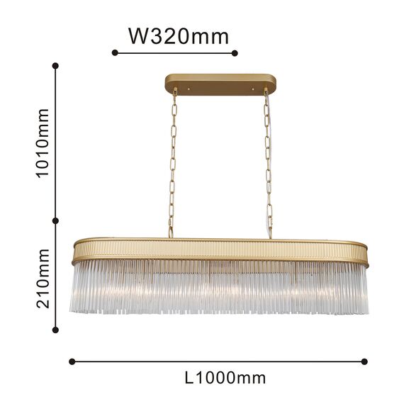 Favourite 4200-12P, подвесная люстра, L1000xW320xH380/1220, 12xE14x40W, excluded, изображение 3