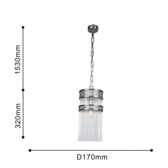 Favourite 4201-1P, подвес, D170xH490/1850, 1xE14x40W, excluded, изображение 3