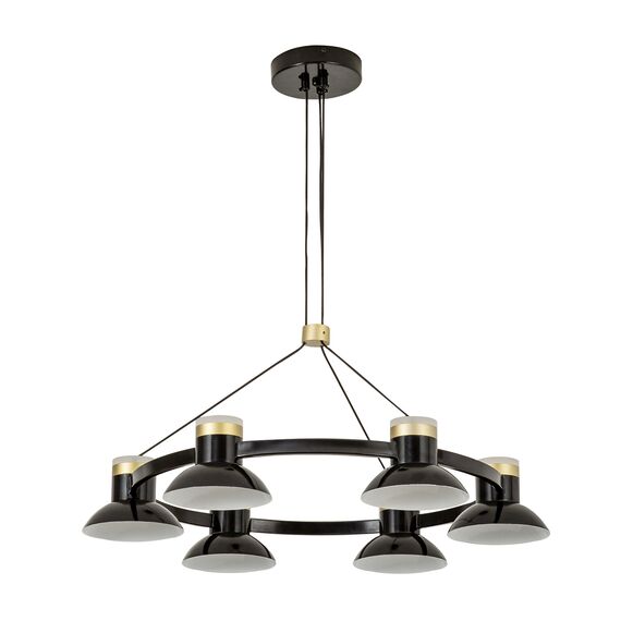 Favourite 4516-6P, подвесная люстра, D625xH300/1800, 6xLEDx10W, 4800LM, 4000K, included, изображение 2
