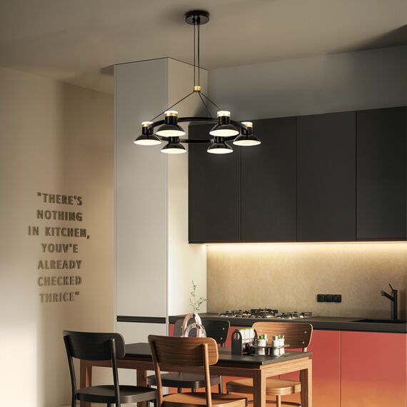 Favourite 4516-6P, подвесная люстра, D625xH300/1800, 6xLEDx10W, 4800LM, 4000K, included, изображение 6