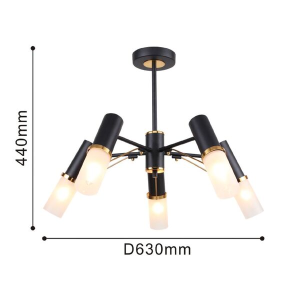 F-Promo 2558-5P, потолочная люстра, D630xH440, 5xE14x40W, excluded, изображение 3