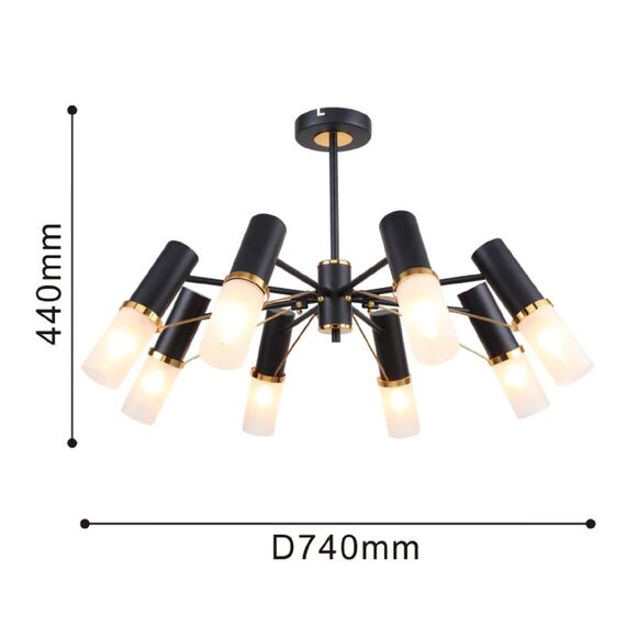 F-Promo 2558-8P, потолочная люстра, D740xH440, 8xE14x40W, excluded, изображение 3