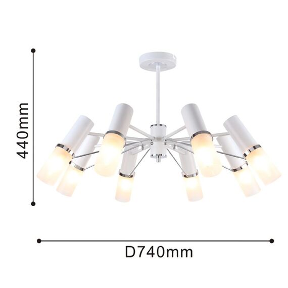 F-Promo 2559-8P, потолочная люстра, D740xH440, 8xE14x40W, excluded, изображение 3