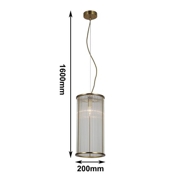 Favourite 2907-1P, подвес, D200xH400/1600, 1xE14x60W, excluded, изображение 3