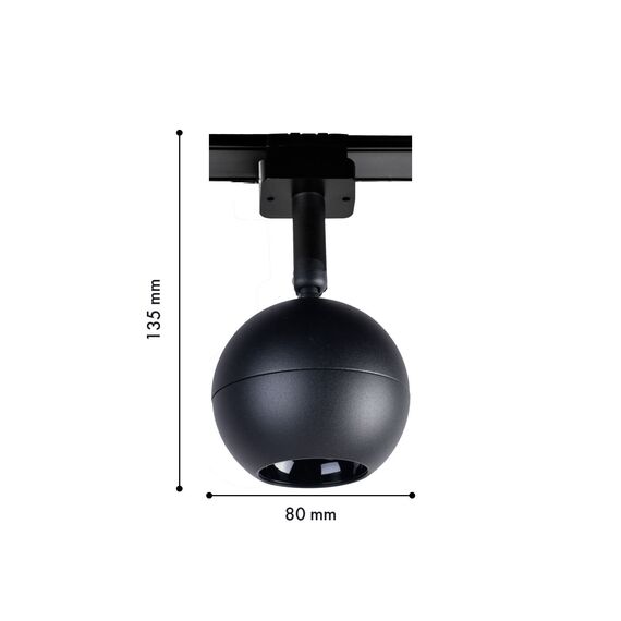 Favourite 4227-1U, трековый светильник, D80xH135, LEDx8W, 42V, 500LM, 3000-6000K, CRI>90, included, изображение 2
