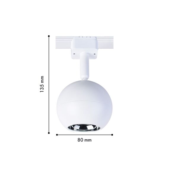 Favourite 4228-1U, трековый светильник, D80xH135, LEDx8W, 42V, 500LM, 3000-6000K, CRI>90, included, изображение 2