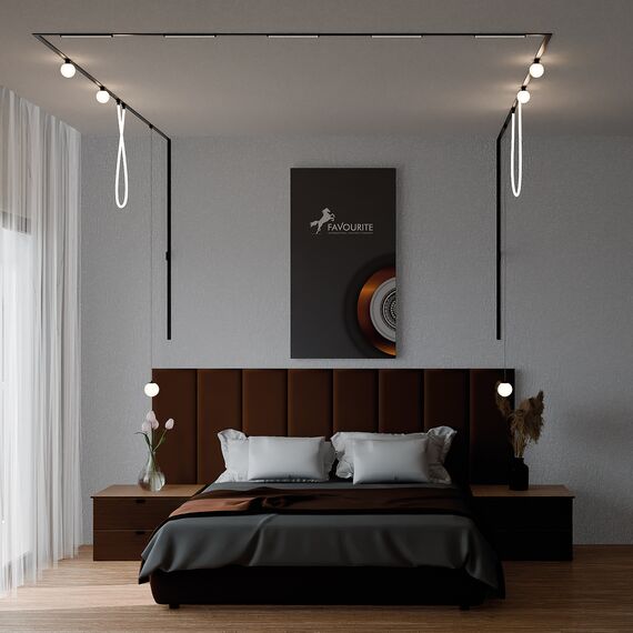 Favourite 4230-1U, трековый светильник, D130xH160, LEDx8W, 42V, 550LM, 3000-6000K, CRI>90, included, изображение 4