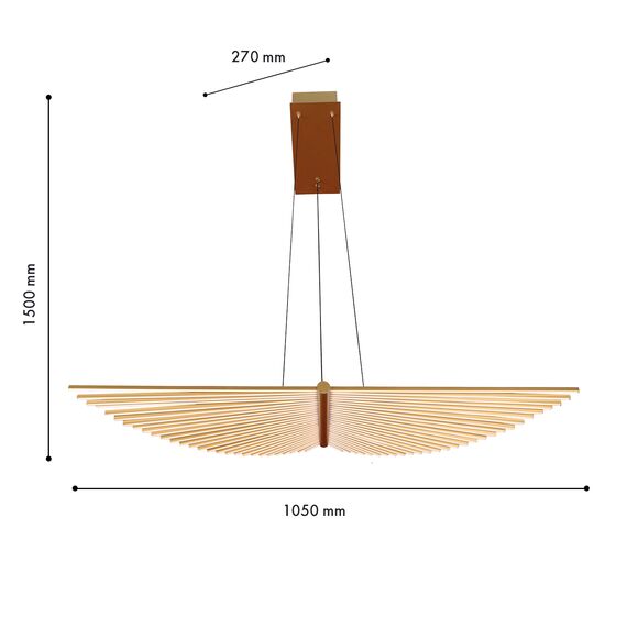 Favourite 4380-2P, подвесная люстра, L1050xW270xH1500, LEDx60W, 4200LM, 4000K, included, изображение 3