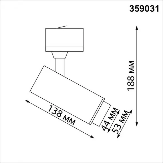NOVOTECH 359031 PORT NT23 146 черный Трехфазный трековый светильник с переключателем цветовой температуры и мощности IP20 LED 3000К\4000К\6000К 5W/9W/13W 220V, изображение 2