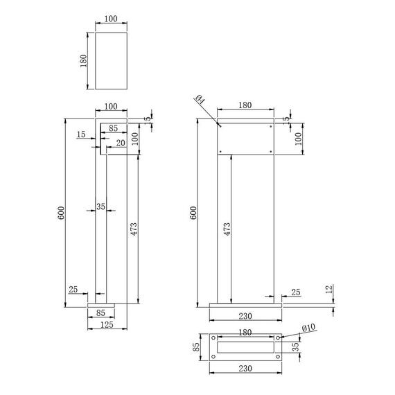 LOFT IT 100001/600 Ландшафтный светильник Oak, изображение 11