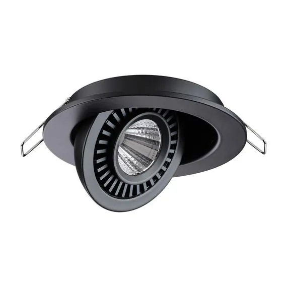 NOVOTECH 358816 SPOT NT21 278 черный Светильник встраиваемый светодиодный IP20 LED 9W 770Лм 4000K 220V GESSO