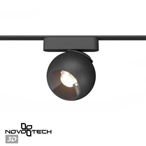 NOVOTECH 359266 SHINO NT23 053 черный Трековый светильник для низковольтного шинопровода IP20 LED 12W 48V 960Лм 3000К SMAL, изображение 6