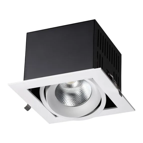 NOVOTECH 358440 SPOT NT20 288 белый/черн Встраиваемый карданный светильник IP20 LED 4000К 24W 100-265V GESSO