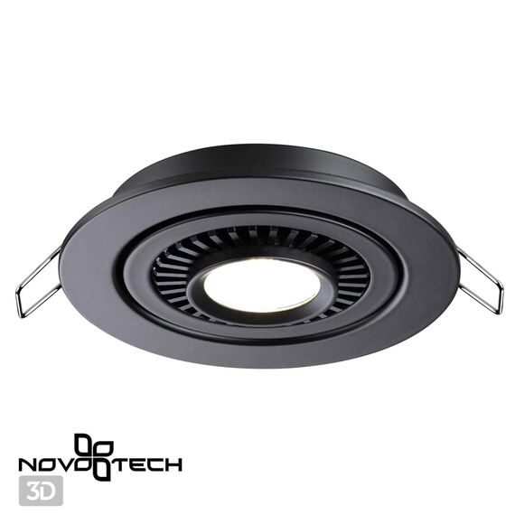 NOVOTECH 358816 SPOT NT21 278 черный Светильник встраиваемый светодиодный IP20 LED 9W 770Лм 4000K 220V GESSO, изображение 7