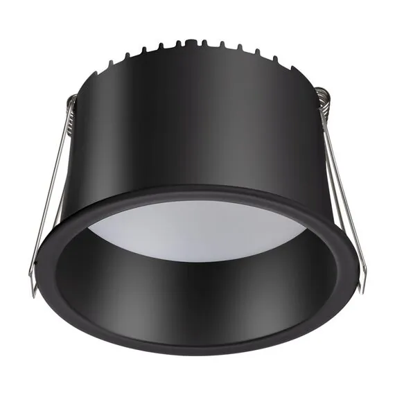 NOVOTECH 358902 SPOT NT22 283 черный Светильник встраиваемый светодиодный IP20 LED 4000К 12W 220V TRAN