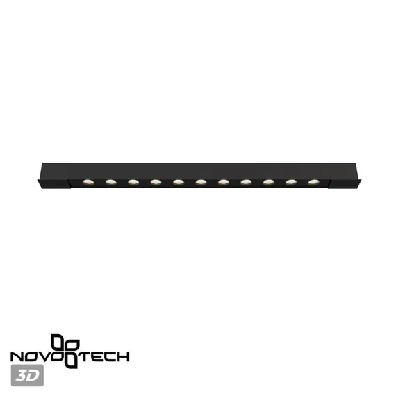 NOVOTECH 359433 SHINO NT24 000 черный Трековый светильник для низковольт. шинопровода арт. 135179-135180 IP20 LED 12W 48V 4000K 580Лм FLUM, изображение 5