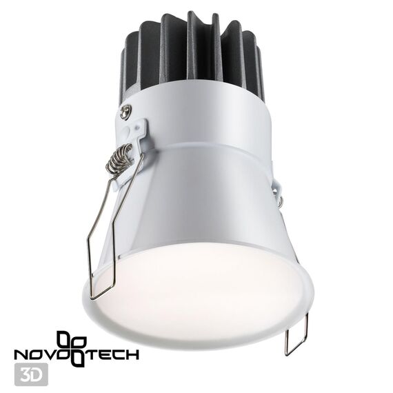 NOVOTECH 358908 SPOT NT22 268 белый Встраиваемый светодиодный светильник с переключателем цветовой температуры IP20 LED 3000К\4000К\6000К 12W 220V LANG, изображение 6