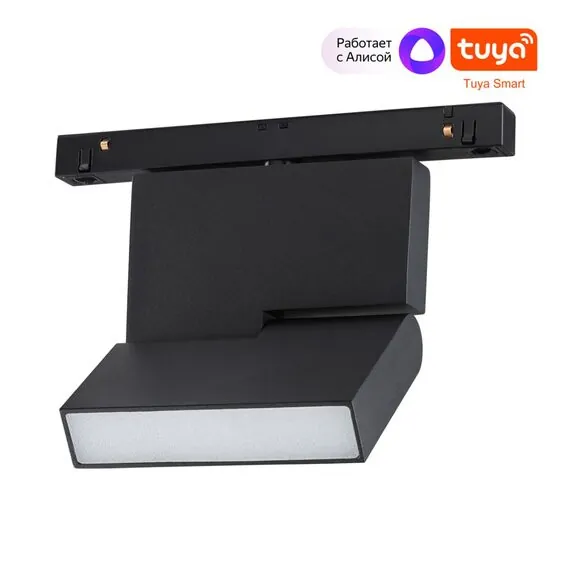 NOVOTECH 359492 SHINO NT24 000 черный Трековый низковольт. Светильник диммир. со сменой цв.температуры, пульт ДУ/Tuya Smart Life IP20 LED 10W 48V 3000-6500K FLUM