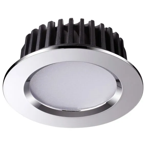 NOVOTECH 357908 SPOT NT19 290 хром Встраиваемый светильник IP44 LED 4000K 10W 100-265V DRUM