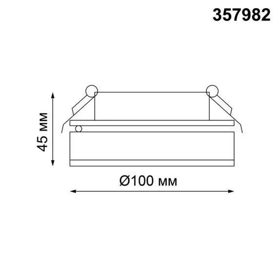 NOVOTECH 357982 SPOT NT19 279 белый Встраиваемый светильник IP20 LED 3000К 12W 220V GRODA, изображение 2