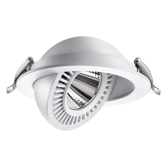 NOVOTECH 358817 SPOT NT21 278 белый Светильник встраиваемый светодиодный IP20 LED 18W 1600Лм 4000K 220V GESSO