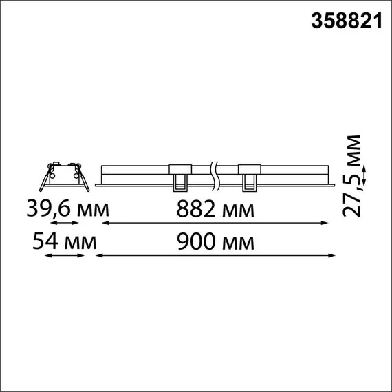NOVOTECH 358822 SPOT NT22 304 белый Встраиваемый светодиодный светильник IP20 LED 4000K 24W 220V ITER, изображение 2