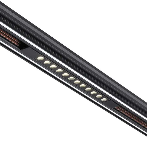 NOVOTECH 359433 SHINO NT24 000 черный Трековый светильник для низковольт. шинопровода арт. 135179-135180 IP20 LED 12W 48V 4000K 580Лм FLUM, изображение 4