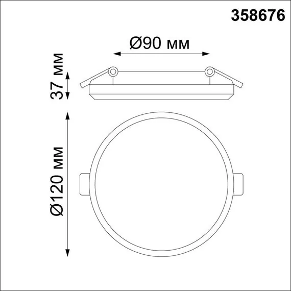 NOVOTECH 358676 SPOT NT21 332 белый Светильник встраиваемый влагозащищенный IP54 LED 4000K 13W 100-240V PANDORA, изображение 2