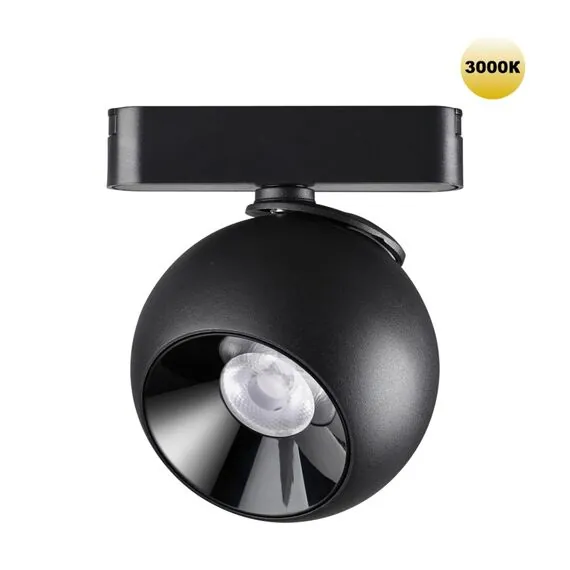 NOVOTECH 359266 SHINO NT23 053 черный Трековый светильник для низковольтного шинопровода IP20 LED 12W 48V 960Лм 3000К SMAL