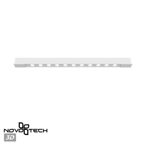NOVOTECH 359432 SHINO NT24 000 белый Трековый светильник для низковольт. шинопровода арт. 135179-135180 IP20 LED 12W 48V 4000K 580Лм FLUM, изображение 5