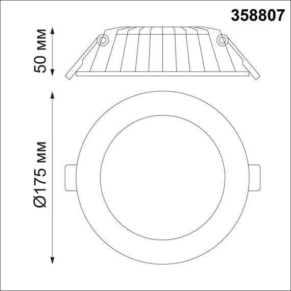 NOVOTECH 358807 SPOT NT21 292 белый Светильник встраиваемый светодиодный IP20 LED 20W 1600Лм 3000K 100-240V GESSO, изображение 2