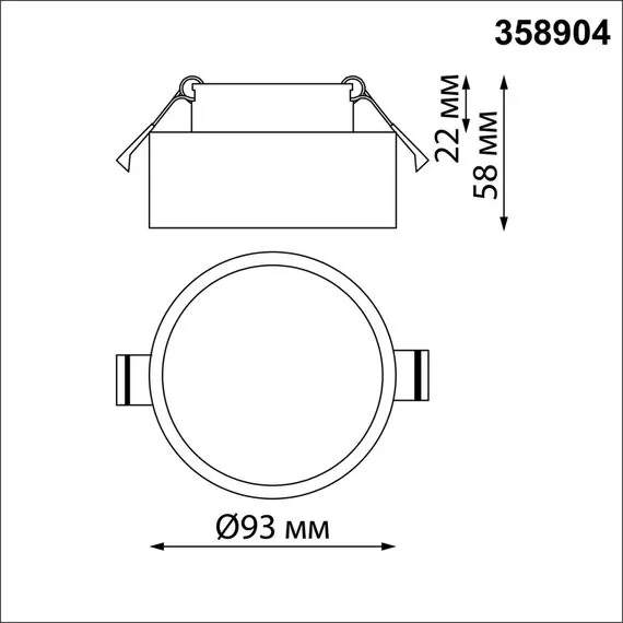 NOVOTECH 358904 SPOT NT22 337 черный Встраиваемый влагозащищенный светильник IP54 LED 4000K 10W 220V MAY, изображение 2