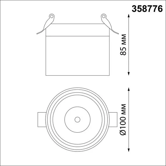NOVOTECH 358776 SPOT NT21 275 белый Светильник встраиваемый светодиодный IP20 LED 15W 4000K 1300Лм 100-265V GRODA, изображение 2