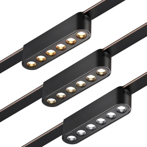 NOVOTECH 359458 SHINO NT24 000 черный Трековый смарт-светильник для низковольтного шинопровода с двумя режимами работы IP20 LED 6W 24V 3000-6000K EASY, изображение 4