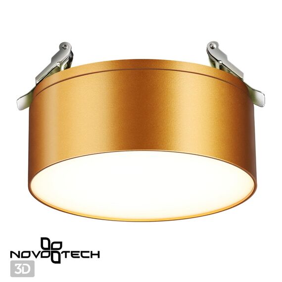 NOVOTECH 358754 SPOT NT21 274 матовое золото Светильник встраиваемый светодиодный IP20 LED 24W 4000K 2100Лм 100-265V PROMETA, изображение 5