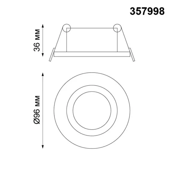 NOVOTECH 357998 SPOT NT19 279 белый Встраиваемый поворотный светильник IP20 LED 3000К 10W 85-265V STERN, изображение 2