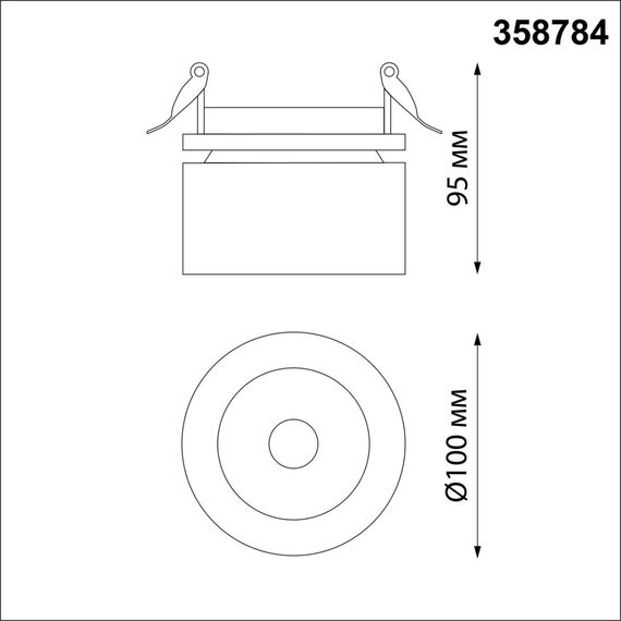 NOVOTECH 358784 SPOT NT21 275 белый Светильник встраиваемый светодиодный IP20 LED 25W 4000K 2200Лм 100-265V GRODA, изображение 2