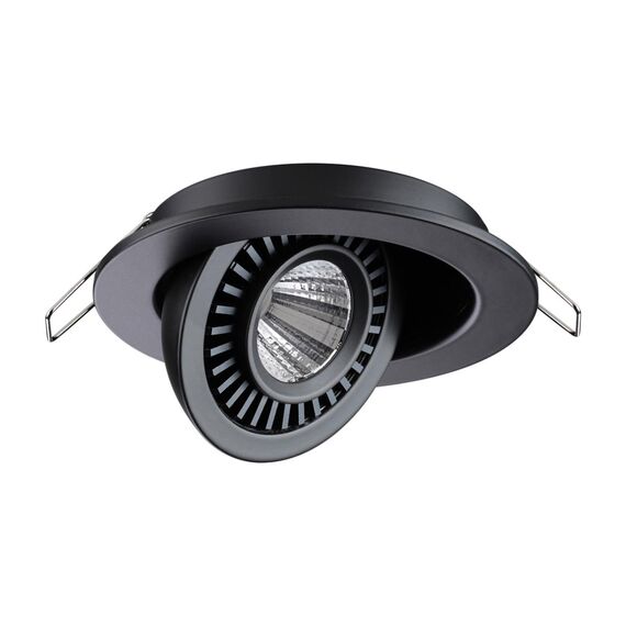 NOVOTECH 358816 SPOT NT21 278 черный Светильник встраиваемый светодиодный IP20 LED 9W 770Лм 4000K 220V GESSO