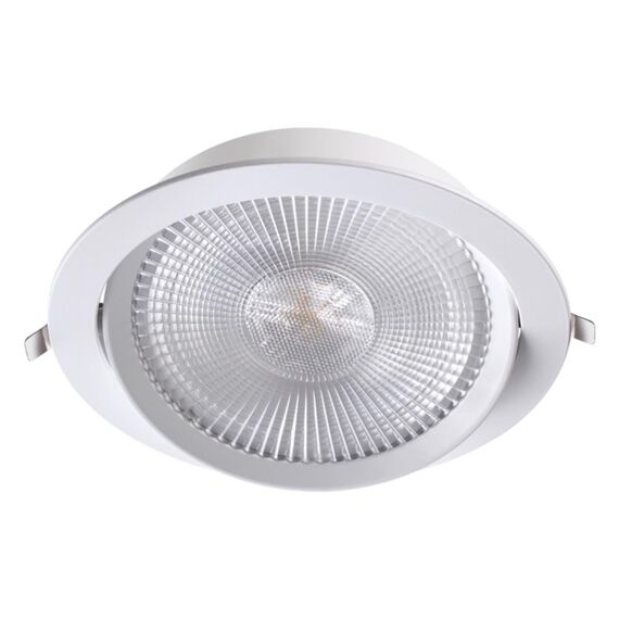 NOVOTECH 358001 SPOT NT19 279 белый Встраиваемый поворотный светильник IP20 LED 3000К 30W 85-265V STERN