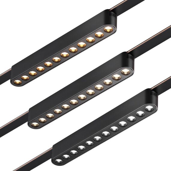NOVOTECH 359459 SHINO NT24 000 черный Трековый смарт-светильник для низковольтного шинопровода с двумя режимами работы IP20 LED 12W 24V 3000-6000K EASY, изображение 4