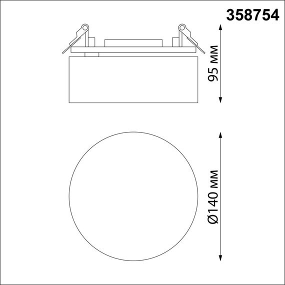 NOVOTECH 358754 SPOT NT21 274 матовое золото Светильник встраиваемый светодиодный IP20 LED 24W 4000K 2100Лм 100-265V PROMETA, изображение 2