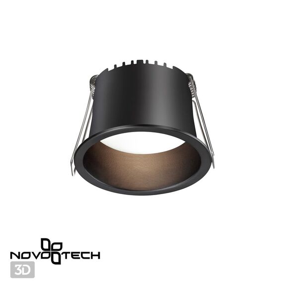NOVOTECH 358898 SPOT NT22 283 черный Светильник встраиваемый светодиодный IP20 LED 4000К 6W 220V TRAN, изображение 4