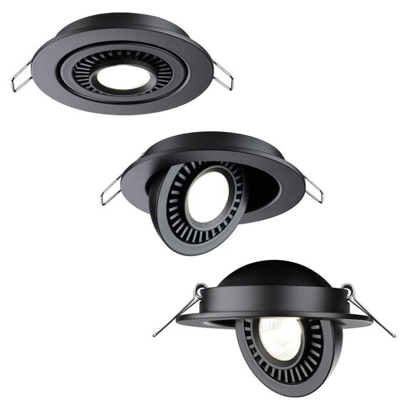 NOVOTECH 358816 SPOT NT21 278 черный Светильник встраиваемый светодиодный IP20 LED 9W 770Лм 4000K 220V GESSO, изображение 6