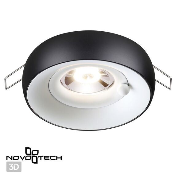 NOVOTECH 370798 SPOT NT21 335 белый/черный Светильник встраиваемый влагозащищенный IP44 GU10 50W 220V WATER, изображение 4