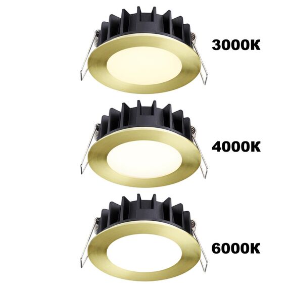 NOVOTECH 358956 SPOT NT22 270 бронза светлая Встраиваемый светодиодный светильник с переключателем цветовой температуры IP20 LED 3000К\4000К\6000К 20W 220V LAN, изображение 5