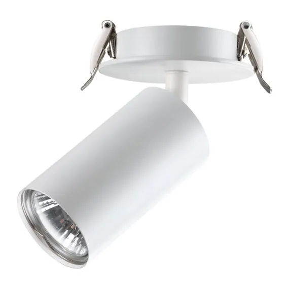NOVOTECH 370393 SPOT NT18 317 белый Встраиваемый светильник IP20 GU10 50W 220V PIPE